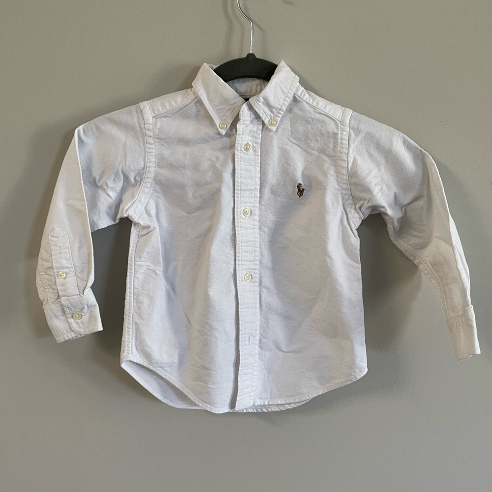 Ralph Lauren 2T white button down boys shirt